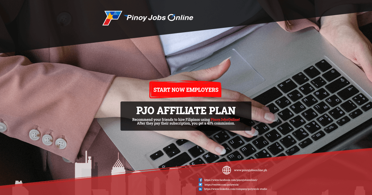 Pinoy Jobs Online - Join Affiliate Plan - Start Now Employers
